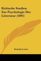 Kritische Studien Zur Psychologie Der Literatur 1167638530 Book Cover