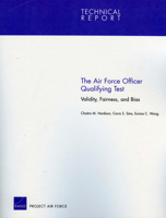 The Air Force Officer Qualifying Test: Validity, Fairness and Bias 0833047795 Book Cover