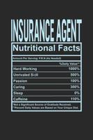 Insurance Agent Nutritional Facts: 6x9 college ruled notebook, 120 Pages, Composition Book and Journal, funny gift for your favorite Insurance Agent 1074684206 Book Cover