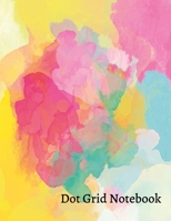 Dot Grid Notebook: Watercolor Dotted Grid Journal (8,5" x 11", 110 Pages) For Bullet Journaling, Artsy Lettering, Design, Sketch Book, Workbook, School, Girls, Boys 1677656808 Book Cover