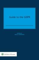 Guide to the GDPR 9403514140 Book Cover