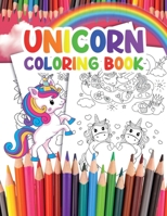 Unicorn Coloring Book: for Kids Featuring Over 35 Adorable Unicorns B09TDW4WZQ Book Cover