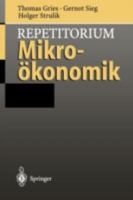 Repetitorium Mikroökonomik 3540609725 Book Cover