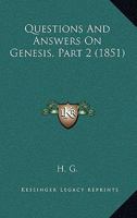 Questions And Answers On Genesis, Part 2 1120685257 Book Cover