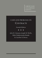 Cases and Problems on Contracts (American Casebook Series) 1634599098 Book Cover