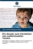 Ein Ansatz zum Verstehen von audiovisuellen Texten. 620362652X Book Cover