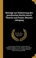 Beitr�ge Zur Erl�uterung Des Preu�ischen Rechts Durch Theorie Und Praxis, Neunter Jahrgang 0353858927 Book Cover