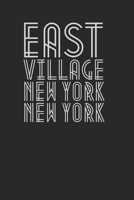 East Village NYC New York Art Deco Style Journal 120 Pages Lined 1690945036 Book Cover