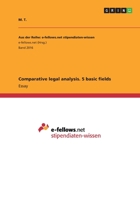 Comparative Legal Analysis. 5 Basic Fields 3656986312 Book Cover