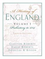 A History of England, Volume I: Prehistory to 1714 0132064758 Book Cover