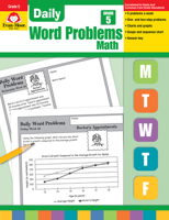 Daily Word Problems, Grade 5 1557998175 Book Cover