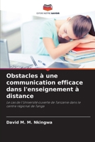 Obstacles à une communication efficace dans l'enseignement à distance (French Edition) 6207902564 Book Cover