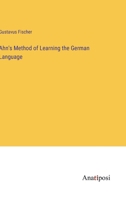 Ahn's Method of Learning the German Language 3382119455 Book Cover