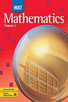 Holt Mathematics: Student Edition Course 1 2007 0030385075 Book Cover