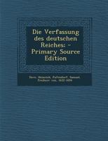 Die Verfassung Des Deutschen Reiches; 1018597492 Book Cover