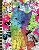 Cat Coloring Book: Butts, Bleps, and Beans Cat Coloring Book: 35 Coloring Pages for Adults B08XFKHC8H Book Cover