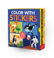 Color with Stickers Boxed Set: Dinosaurs; Space; Jungle; Ocean 1664340971 Book Cover