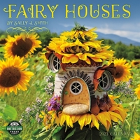 Fairy Houses 2023 Wall Calendar by Sally Smith | 12" x 24" Open | Amber Lotus Publishing 1631368702 Book Cover