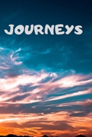 Journeys: 90 Pages of 6 X 9 Inch Bound Top Half White Blank Bottom Half College Ruled 1692555448 Book Cover