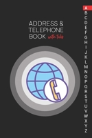 Address & Telephone Book with tabs: Personalized Address Book "6x9" 140 Pages, 312 Spaces for Name, Address, Phone Numbers, Email and Website 1675006962 Book Cover