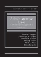 Administrative Law: A Contemporary Approach 1634598873 Book Cover