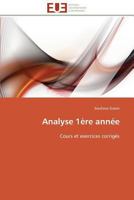 Analyse 1a]re Anna(c)E 3841794416 Book Cover