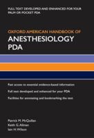 Oxford American Handbook of Anesthesiology PDA 0195339320 Book Cover