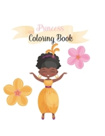 Princess Coloring Book: Coloring Toy Gifts for Kids ages 2-4,4-8, Girls 4-8, Toddler or Adult Relaxation - Large Print Birthday Party Favors Gifts Made in USA 1700610619 Book Cover