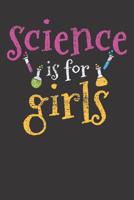 Notebook: Dot Grid Dotted 6x9 120 Pages Science Girl Physicist Chemist Teacher Vintage 1082003646 Book Cover