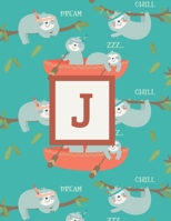 J: Letter Cute Sloth Animal Monogrammed 2020 Weekly Planner - January 2020 - December 2020 (8.5x11) 1705842232 Book Cover