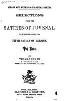 Selections From the Satires of Juvenal, to Which is Added the Fifth Satire of Persius 1534690832 Book Cover