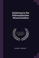 Einleitung in Die Philosophischen Wissenschaften 137848472X Book Cover
