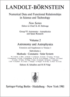 Methods, Constants, Solar System / Methoden, Konstanten, Sonnensystem 3540100547 Book Cover