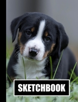 Sketchbook: Cute Puppy Dog Cover Design | White Paper | 120 Blank Unlined Pages | 8.5" X 11" | Matte Finished Soft Cover 1711222755 Book Cover