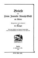 Briefe der Frau Jeanette Strauss-Wohl an B�rne 1534819789 Book Cover