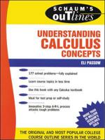 Schaum's Outline of Understanding Calculus Concepts 0070487383 Book Cover