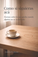 Como si siguieras acá: Poemas sobre lo que queda cuando alguien no se va del todo (Spanish Edition) B0GY3X73Z7 Book Cover
