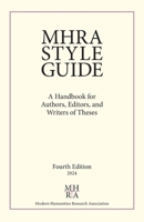 The MHRA Style Book 0947623612 Book Cover
