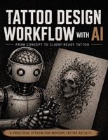 Tattoo Design Workflow with AI: A Professional System for Creating Tattoo Designs — From Concept and Prompt to Stencil and Body Visualization B0GYWB573Q Book Cover