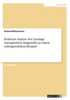 Kritische Analyse des Leasings exemplarisch dargestellt an einem selbstgewählten Beispiel (German Edition) 3668918538 Book Cover