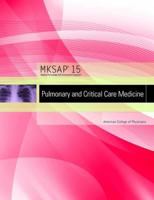 MKSAP 15: Pulmonary and Critical Care Medicine 1934465356 Book Cover