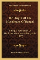 Haqiqate Musalman-I-Bengalah 1167199162 Book Cover