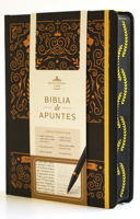 Biblia de Apuntes Rvr 1960 Tapa Dura, Negro Y Oro / Spanish Journalling Bible Rvr 1960 Hardcover Black and Gold B0DQH1G227 Book Cover