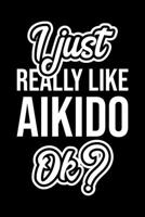 I Just Really Like Aikido Ok?: Christmas Gift for Aikido lover Funny Aikido Journal Nice 2019 Christmas Present for Aikido 6x9inch 120 pages 1702493105 Book Cover