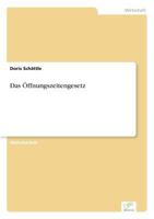 Das Offnungszeitengesetz 3838651472 Book Cover