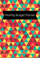 Monthly Budget Planner: Expense Log for Business or Personal Use | Tracking Expenses for Budgeting/Savings Goals | Fall Colors Geometric Design 1696995213 Book Cover
