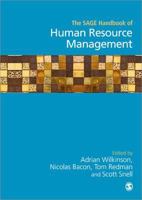 The SAGE Handbook of Human Resource Management 1526435020 Book Cover