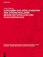 Aufgaben Und Möglichkeiten Der Strömungslehre Beider Entwicklung Des Maschinenbaues 3112734262 Book Cover