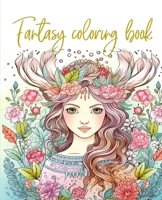 Fantasy coloring book B0CPPMWMB2 Book Cover