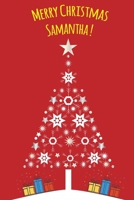 Exceptional Christmas red journal diary: a Notebook journal for Samantha - blank lined 120 pages, 6x9 1674273797 Book Cover